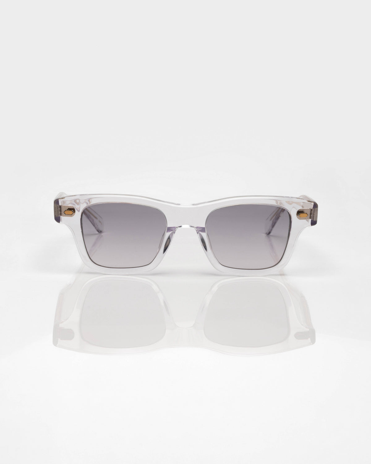 Transparent and Gold - Gradient Grey / Transparent et Or - Dégradé gris / Sunglasses / Solaire