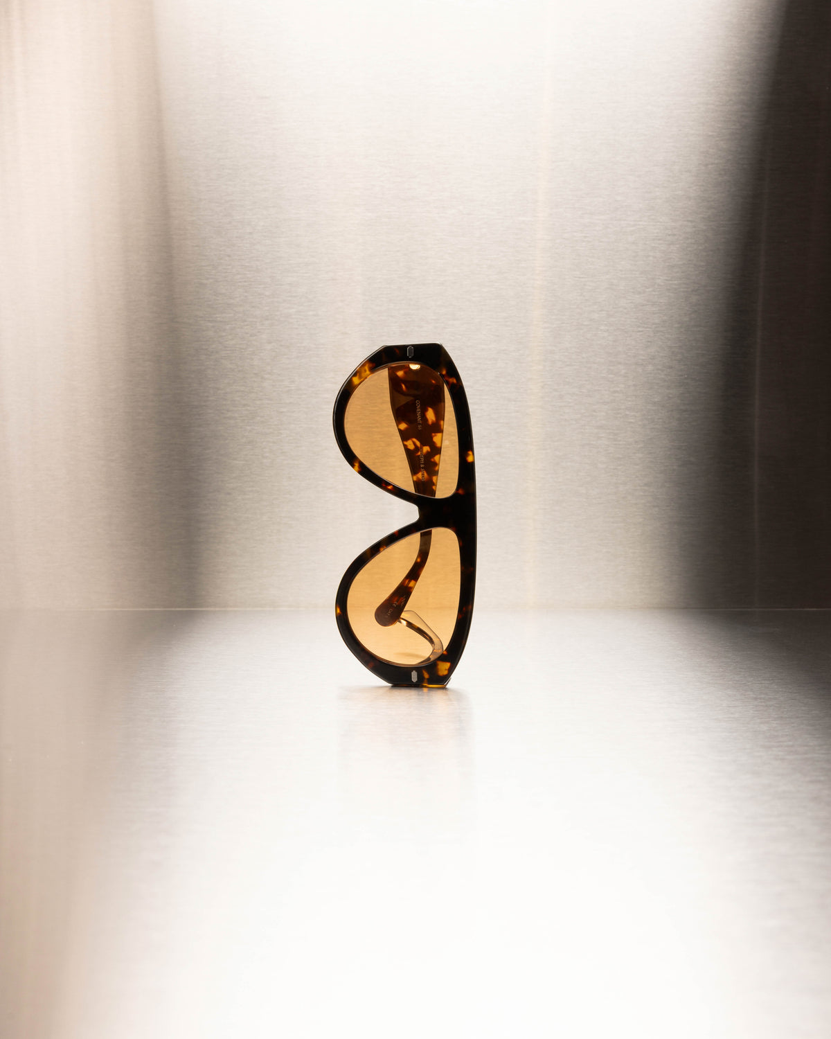 Dark Tortoise and Silver - Orange /Écaille et Argent - Orange / Sunglasses / Solaire