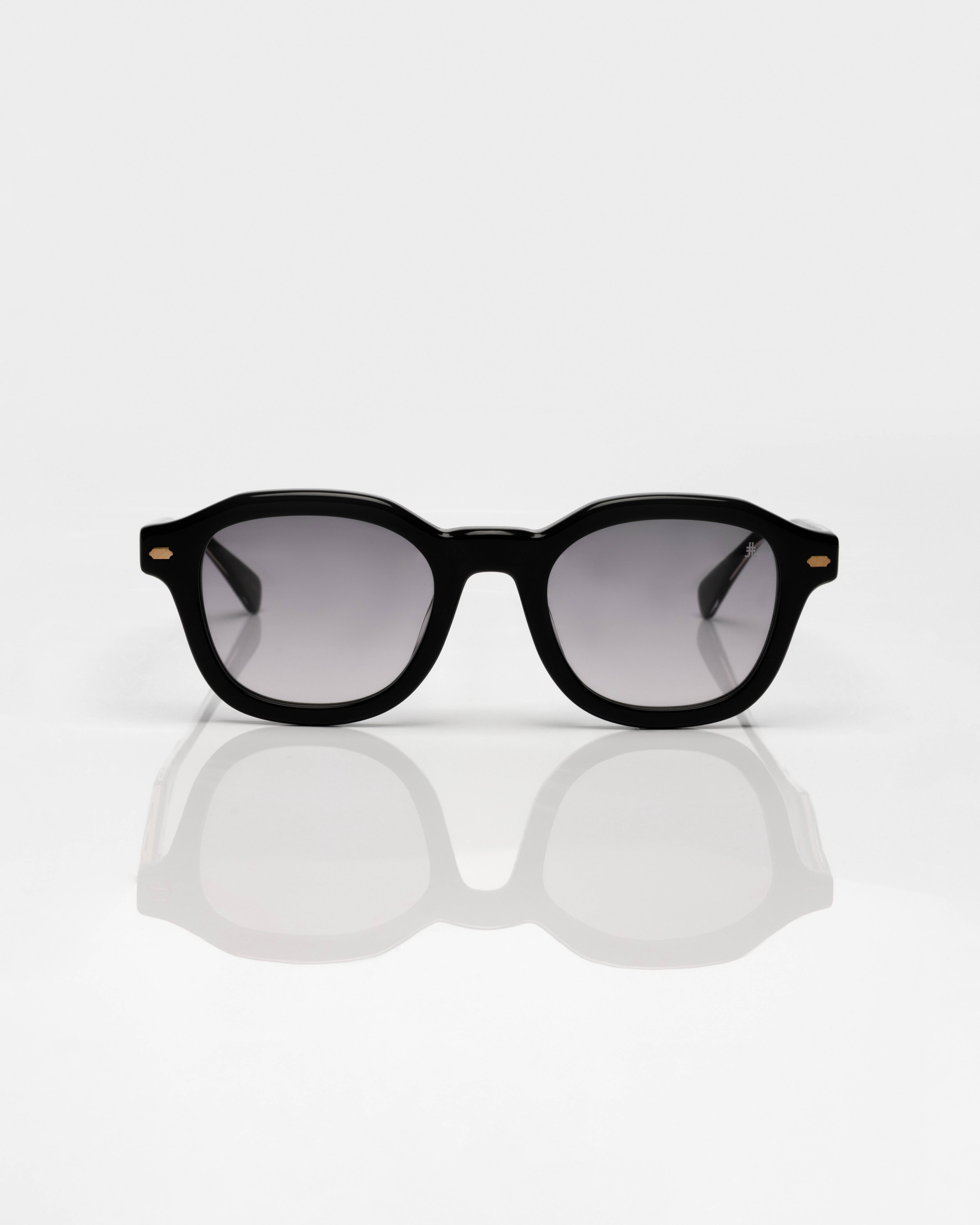 Black and Gold - Gradient Grey / Noir et Or - Dégradé Gris / Sunglasses / Solaire
