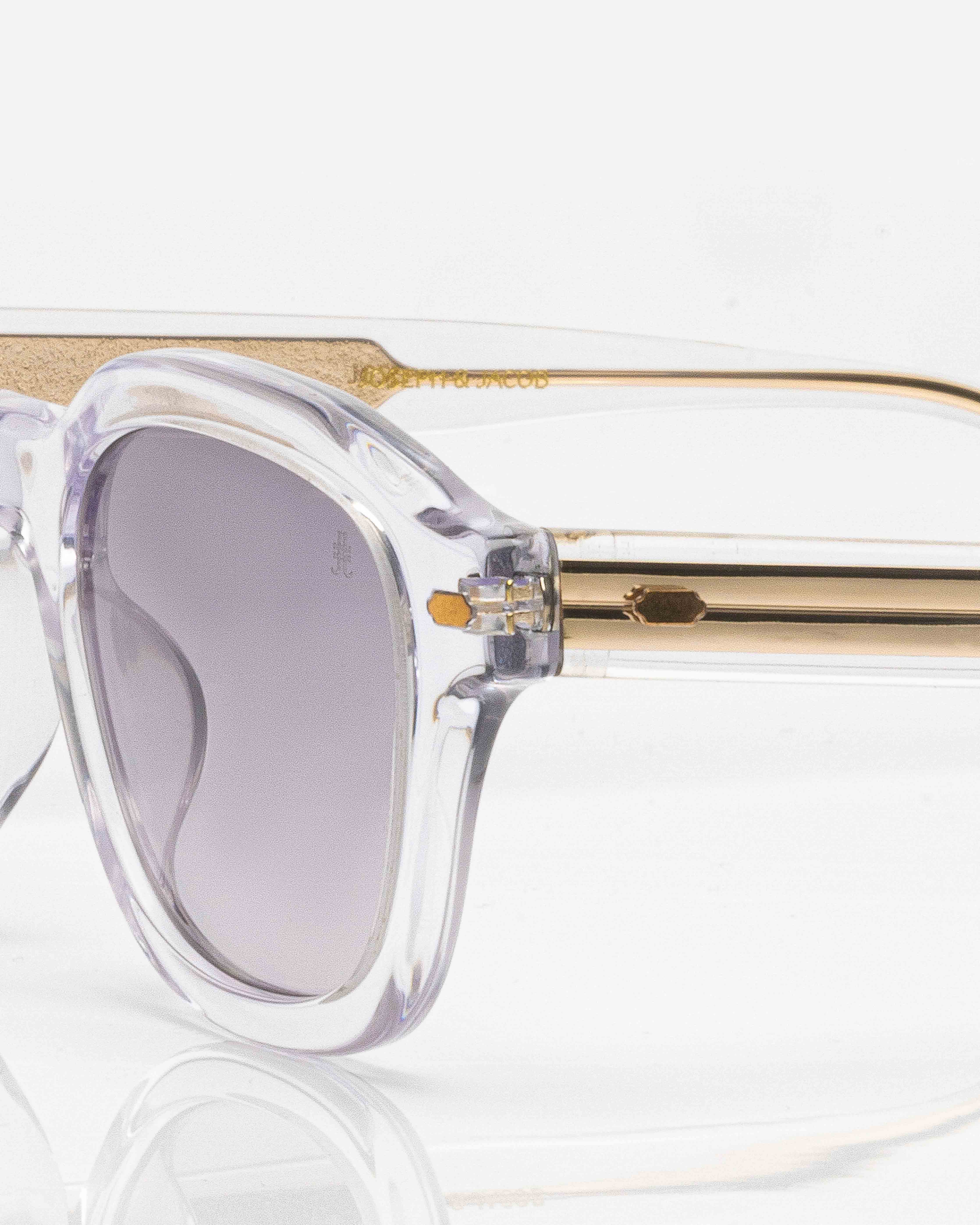 Transparent and Gold - Gradient Grey / Transparent et Or - Dégradé gris / Sunglasses / Solaire