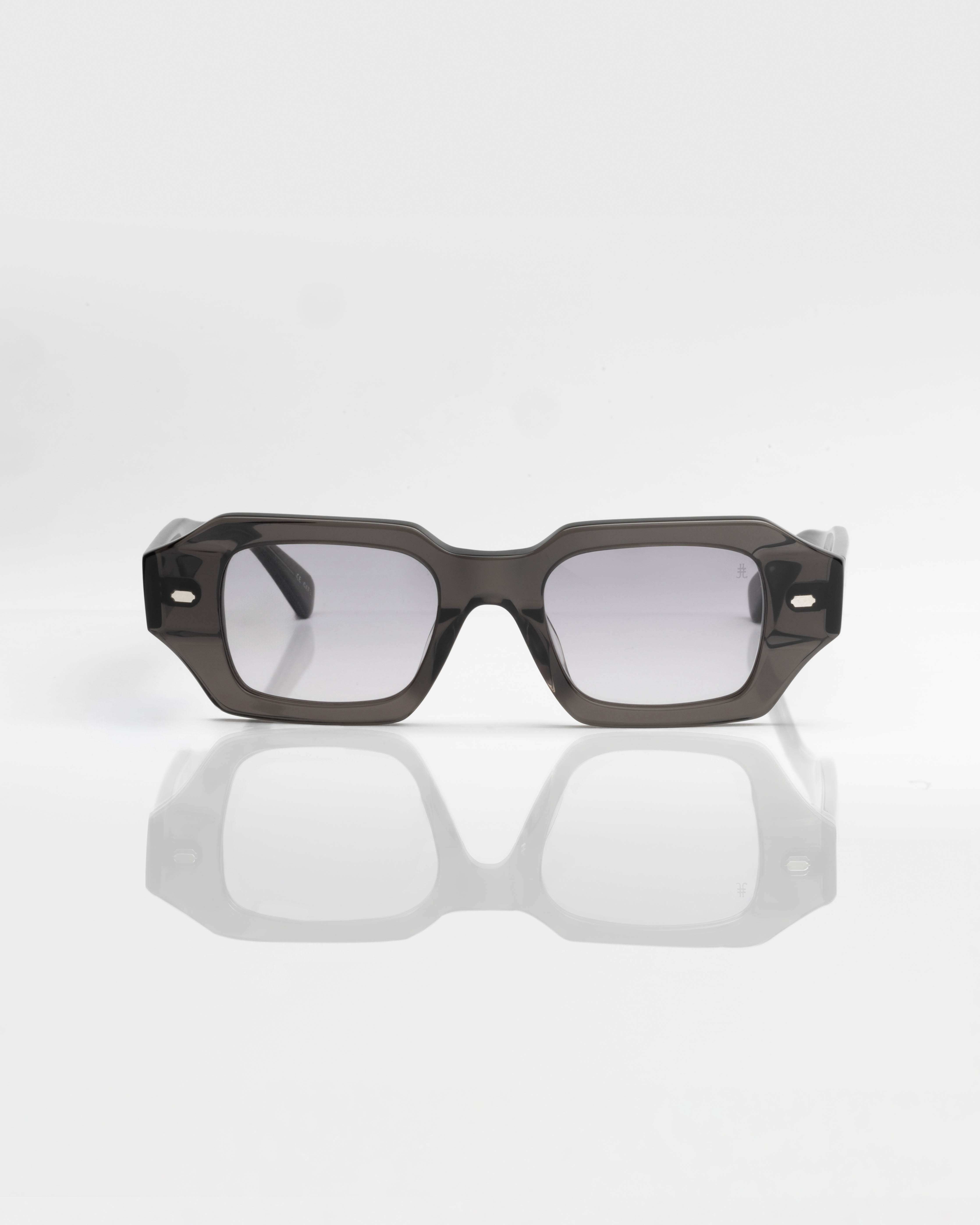 Grey Transparent and Silver - Gradient Grey / Gris Transparent et Argent - Dégradé Gris / Sunglasses / Solaire