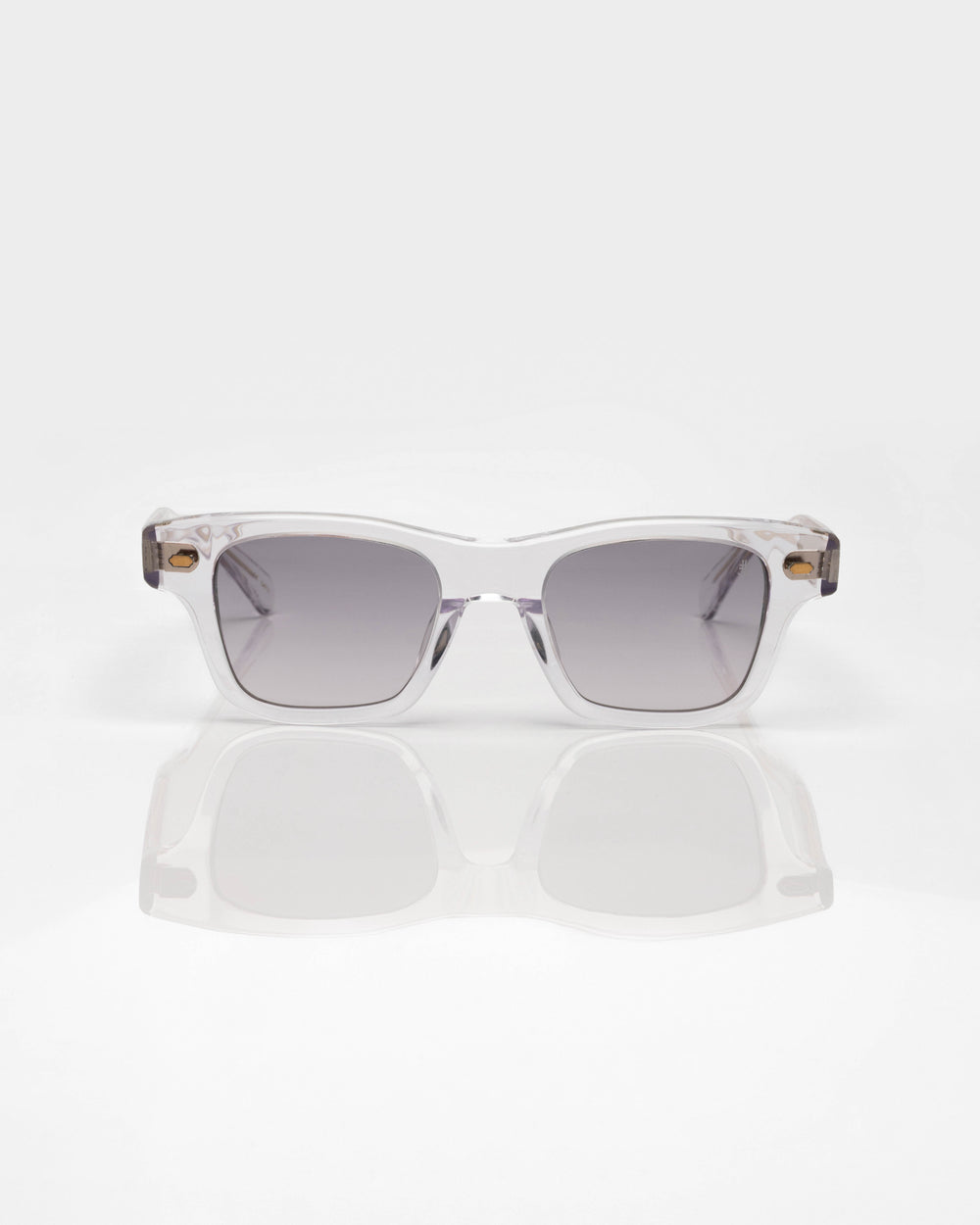 Transparent and Gold - Gradient Grey / Transparent et Or - Dégradé gris / Sunglasses / Solaire
