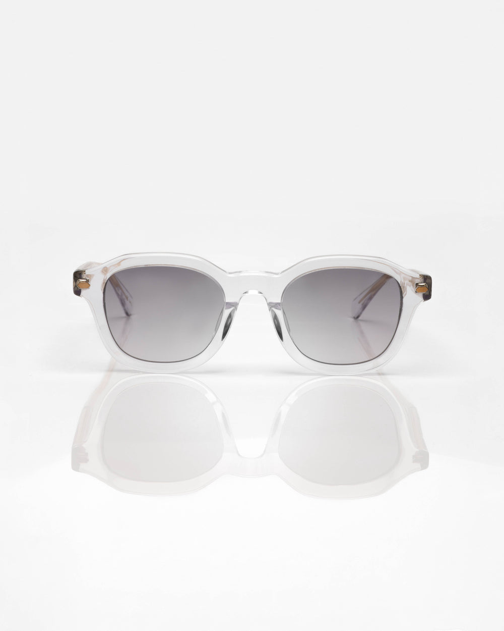 Transparent and Gold - Gradient Grey / Transparent et Or - Dégradé gris / Sunglasses / Solaire